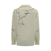 Baziszt Yellow Cotton Pattern Shirt